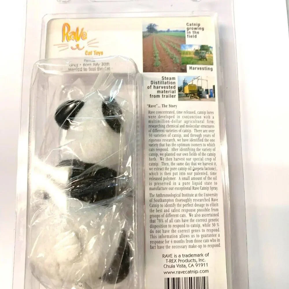 Rave Cat Toy Time realesed catnip toys Cut, Collectable, Long Lasting 2 PACK